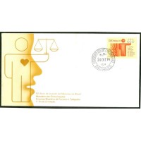 FDC-061 - 1974 - JUIZADO DE MENORES - C-0870 - CARIMBO 1º DIA SP - RHM R$ 65,00 (13,00 UFs X R$ 5,00)