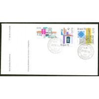 FDC-077 - 1975 - CIDADES HISTÓRICAS - C-0906/908 - CARIMBO 1º DIA SP - RHM R$ 85,00 (17,00 UFs X R$ 5,00)