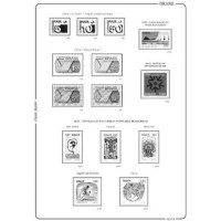 1974 - Suplemento 1974 do Álbum de Selos do Brasil Classic Master (5 folhas)