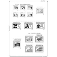 1975 - Suplemento 1975 do Álbum de Selos do Brasil Classic Master (5 folhas)