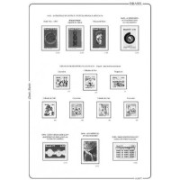 1977 - Suplemento 1977 do Álbum de Selos do Brasil Classic Master (5 folhas)