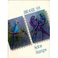 1993 - CARTELA ANUAL EMITIDA E MONTADA PELOS CORREIOS BRASILEIROS
