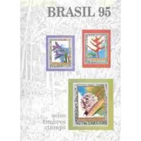 1995 - CARTELA ANUAL EMITIDA E MONTADA PELOS CORREIOS BRASILEIROS