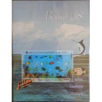 1998 - CARTELA ANUAL EMITIDA E MONTADA PELOS CORREIOS BRASILEIROS - OCEANOS