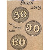 2003 - CARTELA ANUAL EMITIDA E MONTADA PELOS CORREIOS BRASILEIROS