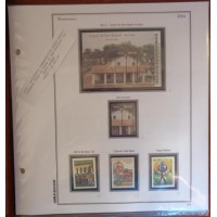 2004 - SUPLEMENTO DO ÁLBUM BRASIL COM TODOS OS SELOS COMEMORATIVOS MONTADO COM PROTETORES FUNDO PRETO