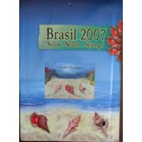 2007 - CARTELA ANUAL EMITIDA E MONTADA PELOS CORREIOS BRASILEIROS