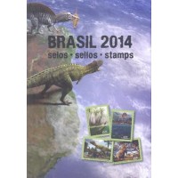 2014 - CARTELA ANUAL EMITIDA E MONTADA PELOS CORREIOS BRASILEIROS