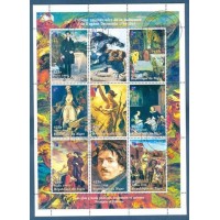 NIGER - EUGENE DELACROIX - BLOCO COM 9 SELOS