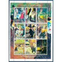 NIGER - 1864/1901 - BLOCO COM 9 SELOS