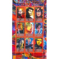 DJIBOUTI - CINEMA - BLOCO COM 9 SELOS