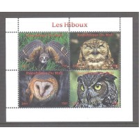 MALI - CABEÇAS DE CORUJAS - 2014 - BLOCO 
