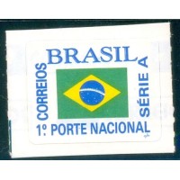 R-698 - 1994 - BANDEIRA DO BRASIL - 4º COMPROVANTE DE FRANQUAMENTO AUTOADESIVO CF 1º PORTE NACIONAL VIGENTE - NOVO - RHM R$ 12,00 (2,40 UFS X R$ 5,00)