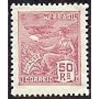 R-253 (1929) 50 RÉIS AVIAÇÃO VINHO - SÉRIE VOVÓ FILIGRANA H EUBRASIL - NOVO - SEM GOMA - RHM R$ 7,50 ( 1,50 UFS X R$ 5,00)