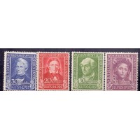 ALEMANHA FEDERAL - PRÓ OBRAS BENEFICENTES - Y 0003/6 (1949) PRÓ OBRAS BENEFICENTES: ELISABETH DE THURINGE, PARACELSUS, FROBEI, J.H. WICHERN - LINDA SÉRIE COM 4 SELOS NOVOS SEM GOMA