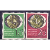 ALEMANHA FEDERAL - EXPOSIÇÃO FILATÉLICA NACIONAL EM WUPPERTAL - Y 0027/28 (1951) EXPOSIÇÃO FILATÉLICA NACIONAL EM WUPPERTAL - 2 SELOS NOVOS SEM GOMA 