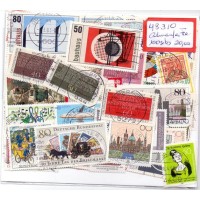 ACUMULAÇÃO ALEMANHA FEDERAL - PACOTE COM 100 SELOS - PACOTE COM 100 SELOS COMEMORATIVOS USADOS DIFERENTES DA ALEMANHA FEDERAL