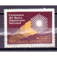 ARGENTINA - Y 1560 (1987) - CENTENARIO DO BANCO HIPOTECARIO NACIONAL - SELO MINT
