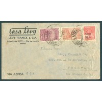 ENVELOPE CIRCULADO DO RIO DE JANEIRO PARA PELOTAS VIA AÉREA G.G.A. COM CARIMBO AÉREO DE 18/08/30 SOBRE OS SELOS RHM A-20+A-21+352 COM CARIMBO DE CHEGADA