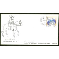 FDC-063 - 1975 - O ESTADO DE SÃO PAULO - C-0872 - CARIMBO 1º DIA AMAZONAS - RHM R$ 65,00 (13,00 UFs X R$ 5,00)