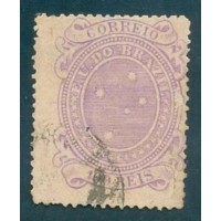 R-072 - 1890 - CRUZEIRO 100 RÉIS - COM DEFEITO NOS PICOTES - CARIMBADO - SEM GOMA - RHM R$ 90,00 (18 UFS X R$ 5,00)