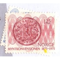 NORUEGA - 1975 - CENTENÁRIO DA CONVENÇÃO MONITÁRIA - YT-659/660