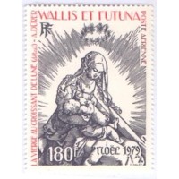 WALLIS E FUTUNA - 1979 - MINT - AÉREO - PINTURA - NATAL - GRAVURA DE ALBRECHT DURES - A VIRGEM E O MENINO SOB A LUA - YT-A-100