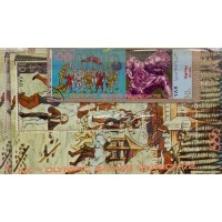 YEMEN - OLIMPIADA - SÉRIE C/ 8 SELOS USADOS DA OLIMPÍADA DE VERÃO MUNICH 72 C/ FIGURAS MEDIEVAIS + 2 BLOCOS TBÉM USADOS