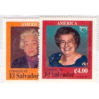 SALVADOR - 1998 - MINT - MULHERES CELEBRES - 2 SELOS - YT-1364/65