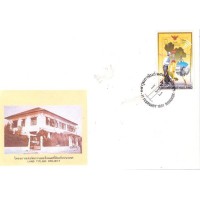 THAILAND - 1991 - FDC - TOPOGRAFIA: 2b OPERADORES DE DIFERENTES APARELHOS P/ MEDIÇÃO UTILIZADOS C/ O MAPA DA THAILANDIA NO FUNDO SOBRE FDC ILUSTRADO