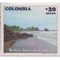 COLÔMBIA - MINT - 1982 - AÉREO - TURISMO: VISTAS PARQUE NACIONAL DE TOTA, CIDADE DE CORRALES, BAIA SALANO - SÉRIE 3 SELOS - YT-0712/714 