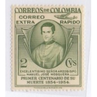 COLÔMBIA - 1954 - MINT - EXCELENTISMO SENHOR ARZOBISPO MANUEL JOSÉ MOSQUERA