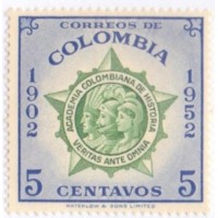 COLÔMBIA - 1952 - MINT - ACADEMIA COLOMBIANA DE HISTÓRIA