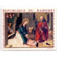 DAHOMEY - 1969 - MINT - AÉREO - PINTURAS RELIGIOSAS - SÉRIE 4 SELOS - YT-AE-112/15