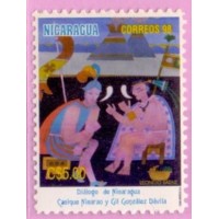 NICARAGUA - 1998 - NOVO - DIÁLOGO DE NICARAGUA - CAEQUE NIEARAO E GONZÁLES DÁVILA