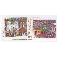 NICARAGUA - 1987 - MINT - AÉREO - QUINTO CENTENÁRIO DOS ENCONTROS DOS MUNDOS - 4 SELOS