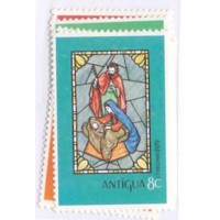 ANTIGUA - 1979 - MINT - NATAL - VITRAIS - SÉRIE 4 SELOS - YT-555/58 