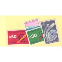 FRANÇAISE - 1972 - MINT - CODIGO POSTAL - CONGRESSO PARIS 4 SELOS -  YT-1722/25