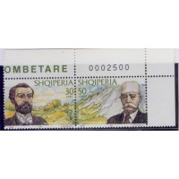 ALBÂNIA - 2000 - NAUN FROSHERI E BAJRAN CURRI - PERSONALIDADES - YT-2534/35