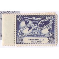 TRINDAD E TOBAGO - NOVO - 75º ANIVERSÁRIO DA UPU - EMBLEMA AVIÃO E NAVIO - C/ CHARNEIRA NA GOMA - YT-153/156 