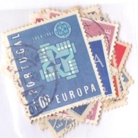 EUROPA - ACUMULAÇÃO - PACOTE C/ 17 SELOS USADOS DIFERENTES DO TEMA EUROPA E DE DIVERSOS PERÍODOS