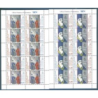 VATICANO - 2010 -  PADRE MATTEO RICCI - DUAS MINI FOLHAS COM 10 SELOS CADA - YT1524/1525 