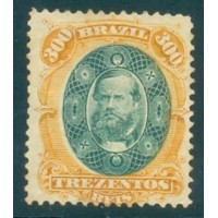 I-47 - 1878 - NOVO - DOM PEDRO II - 300 RÉIS - AURIVERDE
