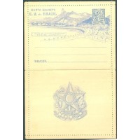 CB-079 - 1906 - 200 RÉIS,SELO-FIXO AZUL - VISTA AZUL, PERFURAÇÃO 6 3/4 F-1 - NOVA