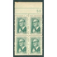 C-0411A - 1958 - VISITA DO PRESIDENTE DE HONDURAS RAMÓN VILLEDA MORALES - QUADRA NOVA - GOMADA - FILIGRANA CASA +  RHM R$ 600,00 (120 UFs X R$ 5,00)