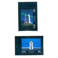 ISLÂNDIA - 2 SELOS - MINT (PERFEITOS) - FARÓIS
