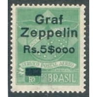 Z-06 - 1930 - SOBRESTAMPADO - Rs.5$000 - MINT (PERFEITO) - 1ª COLUNA - GOMADO - MUITO RARO - LINDO - SELO BASE DA CONDOR (K04 D) - RHM R$ 825,00 (165 UFS X R$ 5,00)