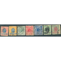 R-107A/113 - 1905/06 - MADRUGADA - FILIGRANA CORREIO FEDERAL - CARIMBADOS - CHARNEIRA - ALGUNS COM CHARNEIRA - PONTOS DE OXIDAÇÃO - RHM R$ 1.650,00 (330 UFS X R$ 5,00)