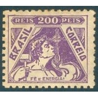 R-283B - 1933/36 - FILIGRANA CRUZEIRO (K) - FÉ E ENERGIA - 200 "PÉIS" - NOVO - GOMADO - CHARNEIRA - RHM R$ 150,00 (30 UFs X R$ 5,00)