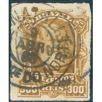 I-44 - 1878 - DOM PEDRO II - "PÉRCE" - BARBA BRANCA" - CARIMBO NATAL (RN) - 300 RÉIS - LINDO